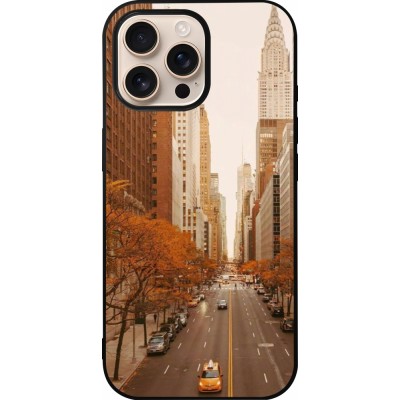 iPhone 16 Pro Max Case Hülle - Silikon schwarz Autumn 2024 New York city