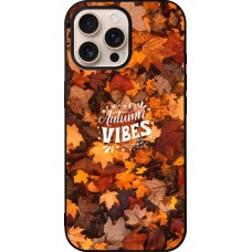 Coque iPhone 16 Pro Max - Silicone rigide noir Autumn 25 Autumn vibes