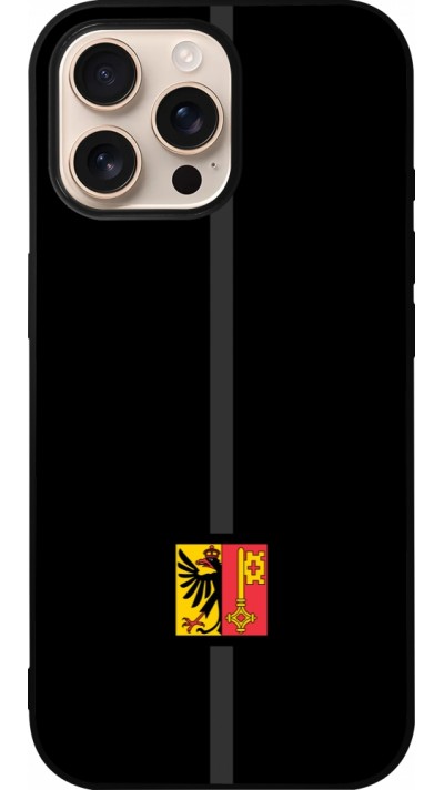 iPhone 16 Pro Max Case Hülle - Silikon schwarz Kanton GE schwarz