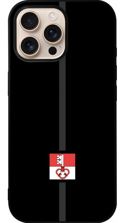 iPhone 16 Pro Max Case Hülle - Silikon schwarz Kanton OW schwarz