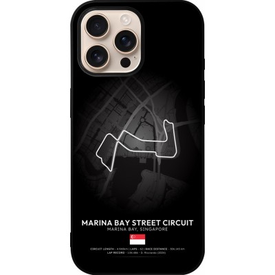 iPhone 16 Pro Max Case Hülle - Silikon schwarz F1 Track 2025 Singapore