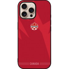 iPhone 16 Pro Max Case Hülle - Silikon schwarz Kanada 2026 personalisierbares Fussballtrikot