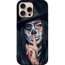Coque iPhone 16 Pro Max - Silicone rigide noir Halloween 18 19