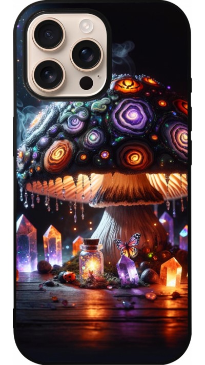 Coque iPhone 16 Pro Max - Silicone rigide noir Halloween Potion Magic