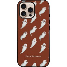 Coque iPhone 16 Pro Max - Silicone rigide noir Halloween 2025 Pattern of ghosts