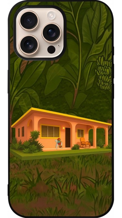 iPhone 16 Pro Max Case Hülle - Silikon schwarz Benitos house DTMF