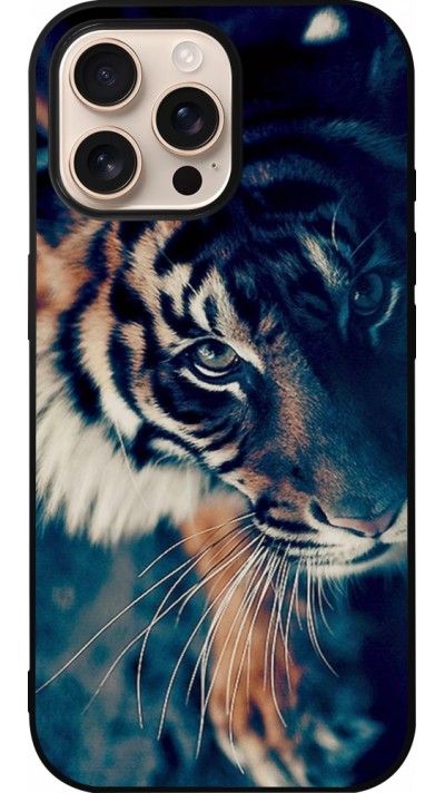 Coque iPhone 16 Pro Max - Silicone rigide noir Incredible Lion