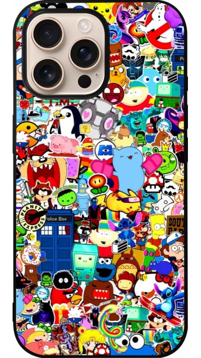Coque iPhone 16 Pro Max - Silicone rigide noir Mixed cartoons