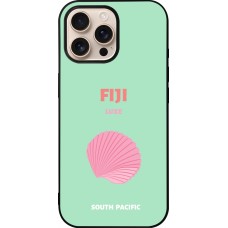 Coque iPhone 16 Pro Max - Silicone rigide noir Pop Summer Destination Fiji