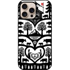 Coque iPhone 16 Pro Max - Silicone rigide noir Poya Suisse 2
