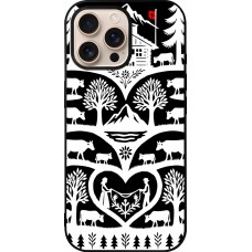 Coque iPhone 16 Pro Max - Silicone rigide noir Poya Suisse 2 noir