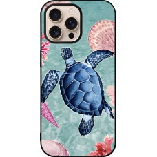 iPhone 16 Pro Max Case Hülle - Silikon schwarz Preppy Turtle