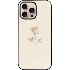iPhone 16 Pro Max Case Hülle - Silikon schwarz Rosa Sand Minimalistisch