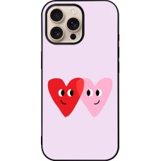 Coque iPhone 16 Pro Max - Silicone rigide noir Saint Valentines Day 26 Heart