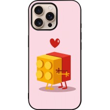 Coque iPhone 16 Pro Max - Silicone rigide noir Saint Valentines Day 26 Puzzle