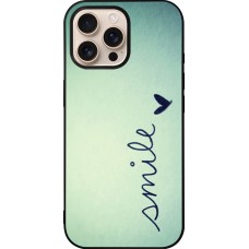 Coque iPhone 16 Pro Max - Silicone rigide noir Smile