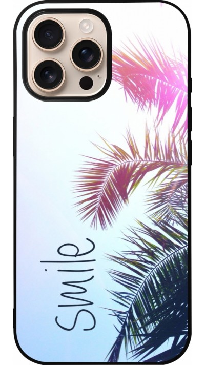 Coque iPhone 16 Pro Max - Silicone rigide noir Smile 05