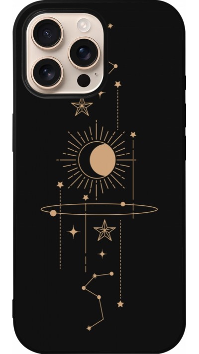 Coque iPhone 16 Pro Max - Silicone rigide noir Spring 23 astro