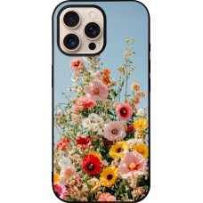 iPhone 16 Pro Max Case Hülle - Silikon schwarz Spring flowers Spring 2026