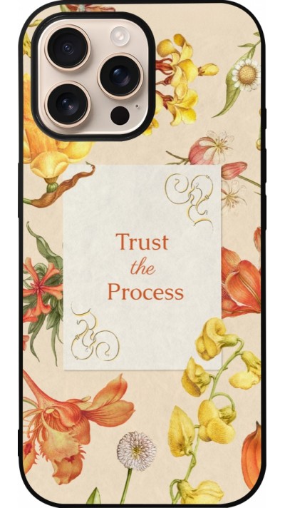 iPhone 16 Pro Max Case Hülle - Silikon schwarz Trust the process Spring 2026