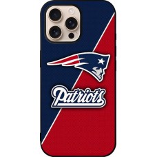 Coque iPhone 16 Pro Max - Silicone rigide noir Super Bowl 26 Patriots 1