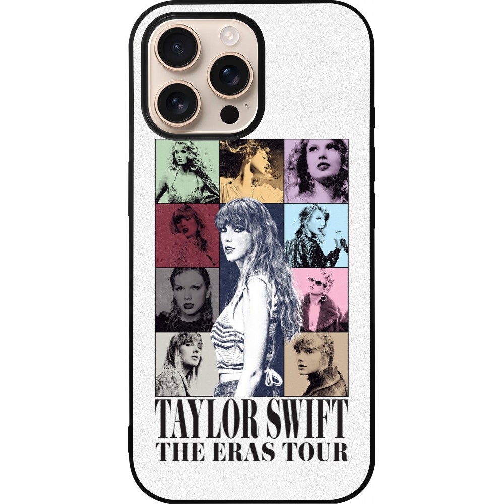 Coque iPhone 16 Pro Max - Silicone rigide noir Taylor Swift The Eras Tour