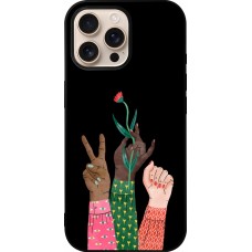 Coque iPhone 16 Pro Max - Silicone rigide noir Womens day 2026 2