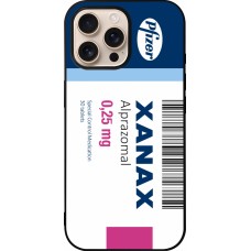 iPhone 16 Pro Max Case Hülle - Silikon schwarz Xanax Alprazolam 2025