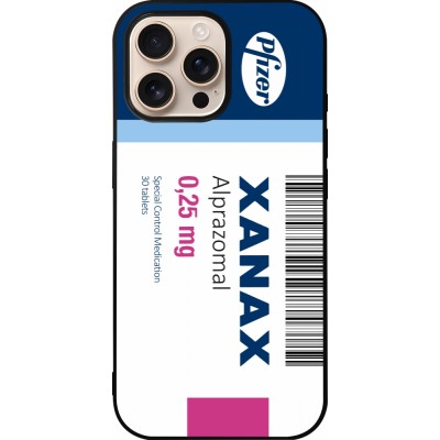 iPhone 16 Pro Max Case Hülle - Silikon schwarz Xanax Alprazolam 2025