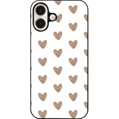 iPhone 16 Plus Case Hülle - Autumn 2024 brown hearts