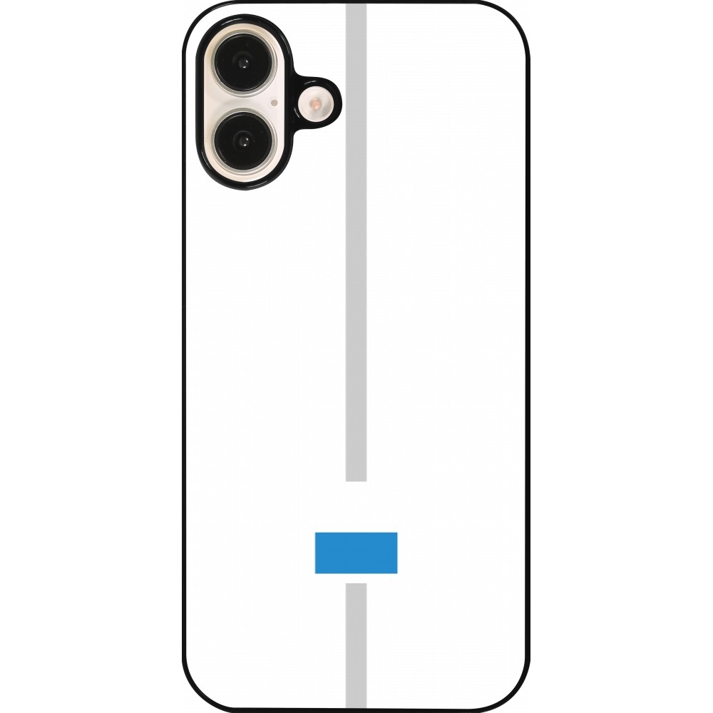Coque iPhone 16 Plus - Canton LU blanc