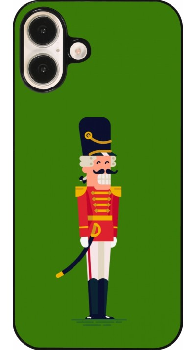 Coque iPhone 16 Plus - Christmas 25 Nutcracker Green