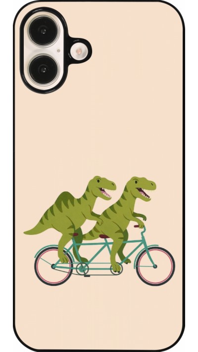 Coque iPhone 16 Plus - Dinosaurs on bikes 2026