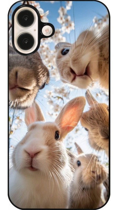 Coque iPhone 16 Plus - Easter 2026 Rabbits
