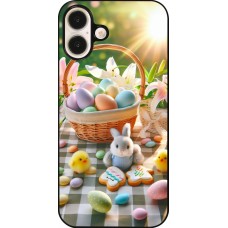 Coque iPhone 16 Plus - Easter 2025 Panier Pâques