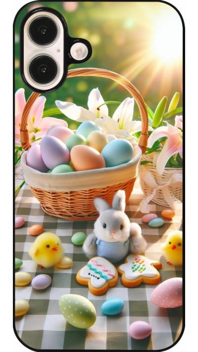 Coque iPhone 16 Plus - Easter 2025 Panier Pâques