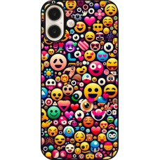 Coque iPhone 16 Plus - Emoji Mix Color