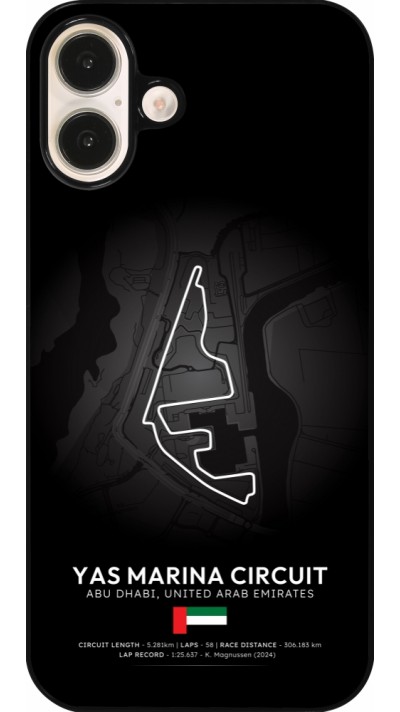 Coque iPhone 16 Plus - F1 Track 2025 Abu Dhabi