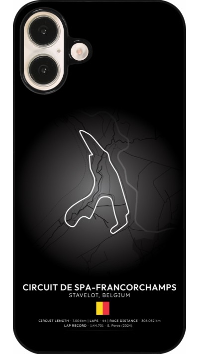 Coque iPhone 16 Plus - F1 Track 2025 Belgium