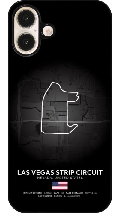 Coque iPhone 16 Plus - F1 Track 2025 Las Vegas
