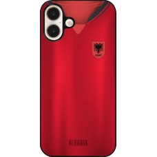 Coque iPhone 16 Plus - Maillot de football Albanie personnalisable