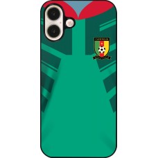 Coque iPhone 16 Plus - Maillot de football Cameroun 2022 personnalisable