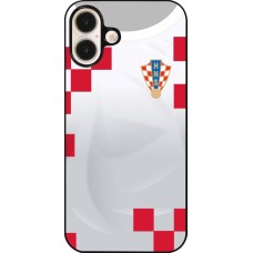 Coque iPhone 16 Plus - Maillot de football Croatie 2022 personnalisable