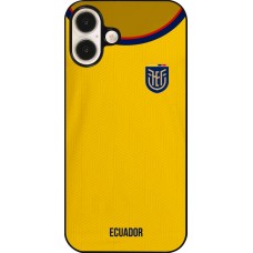 Coque iPhone 16 Plus - Maillot de football Equateur 2022