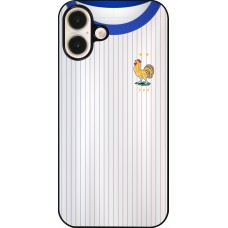 Coque iPhone 16 Plus - Maillot de football France Extérieur personnalisable