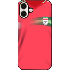 Coque iPhone 16 Plus - Maillot de football Iran 2022 personnalisable