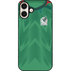 Coque iPhone 16 Plus - Maillot de football Mexique 2022 personnalisable