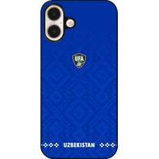 Coque iPhone 16 Plus - Maillot de football Ouzbékistan 2026 personnalisable