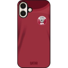 Coque iPhone 16 Plus - Maillot de football Qatar 2022 personnalisable
