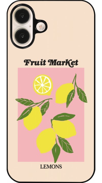 Coque iPhone 16 Plus - Fruit market lemons 2026
